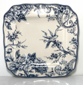 222 Fifth Adelaide Blue and White Dinner Plate 10 7/8"0