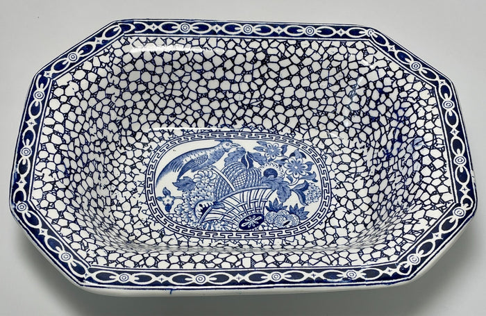 Adams Chinese Bird Oval Vegetable Bowl 9"0