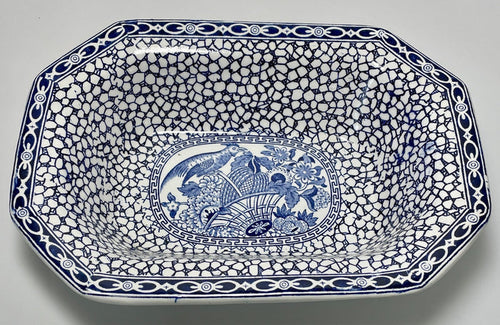 Adams Chinese Bird Oval Vegetable Bowl 9"0