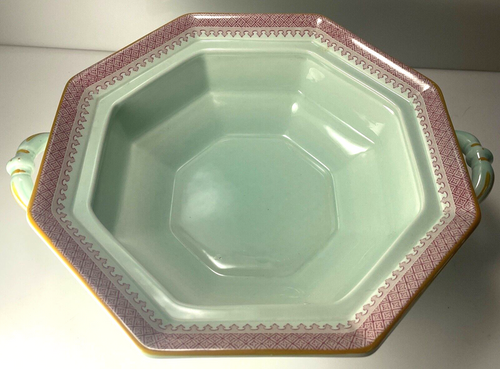 Adams Lowestoft Covered Vegetable Bowl 8 1/2" Crazed1