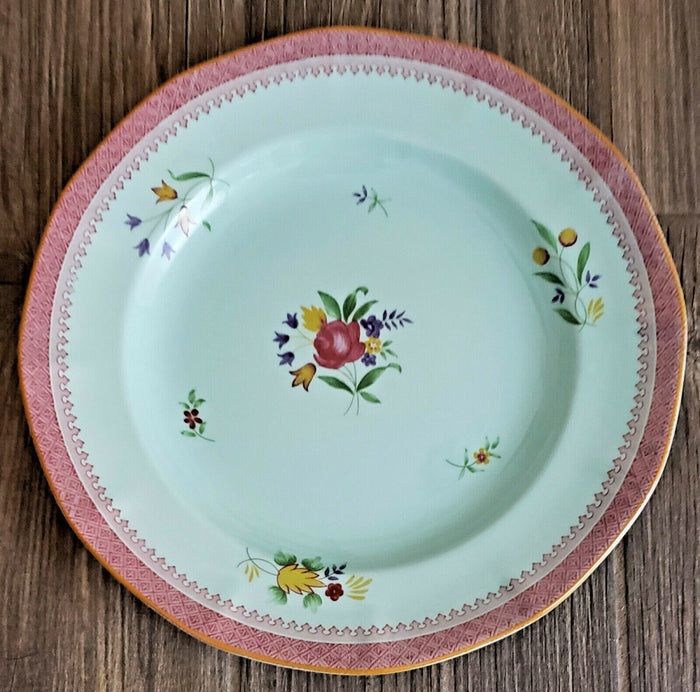Adams Lowestoft Dinner Plate 10 3/8"0