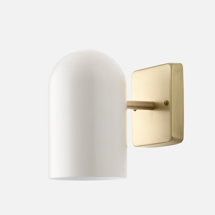 Shell White Satin / Brass Backplate