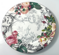 American Atelier Rose Toile Dinner Plate 10 1/2"0