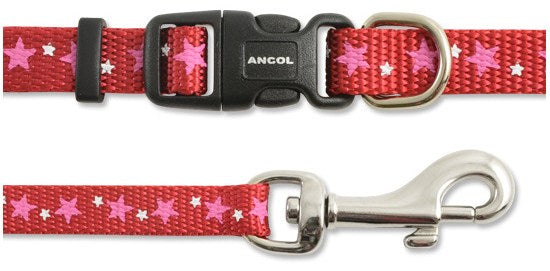 Ancol Small Bite Stars Puppy Collar & Lead Set