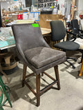 Arhaus Lunden Faux Leather Swivel Counter Stool