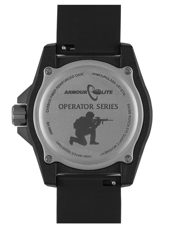 ArmourLite Operator Series Mens Watch - Carbon Fiber Case - Dive Bezel - Green - AL1503B