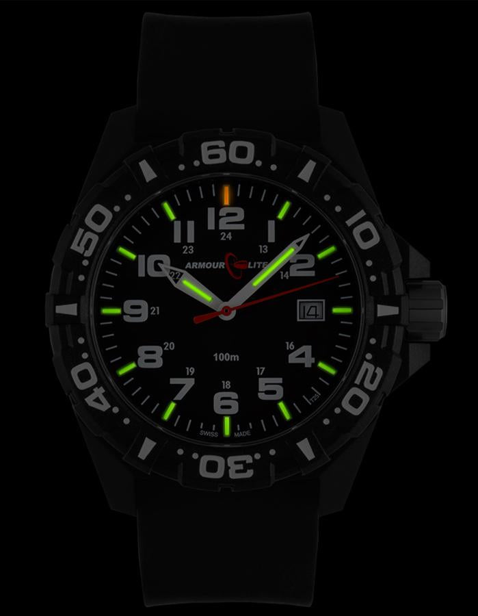 ArmourLite Operator Series Mens Watch - Carbon Fiber Case - Dive Bezel - White - AL1501A_956e1d05-5548-495b-aeeb-2417f8a93349
