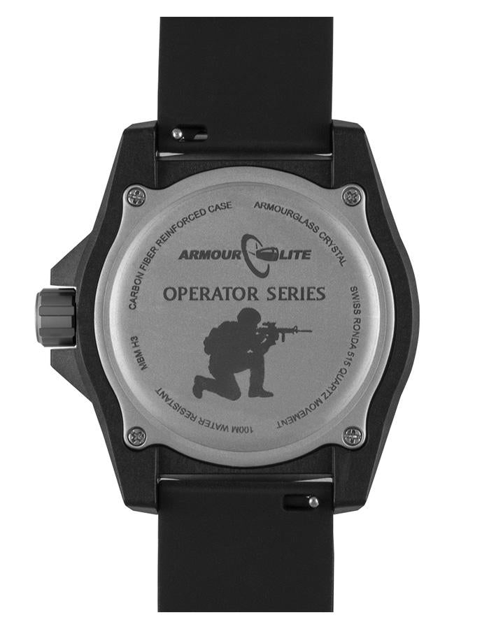 ArmourLite Operator Series Mens Watch - Carbon Fiber Case - Dive Bezel - White - AL1501B_14210ad6-ce43-496b-9f9a-a9cf1dc5575d
