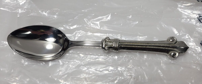 Arte Italica Giglio Place Oval Soup Spoon Pewter0