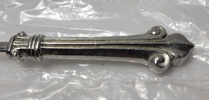Arte Italica Giglio Place Oval Soup Spoon Pewter1