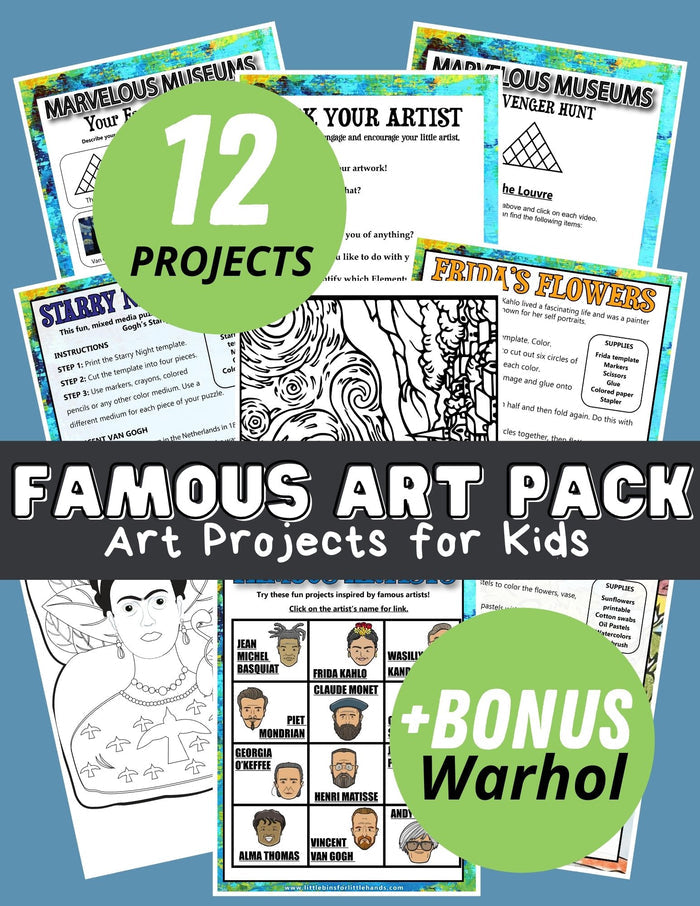 Artist Activity Challenge Pack