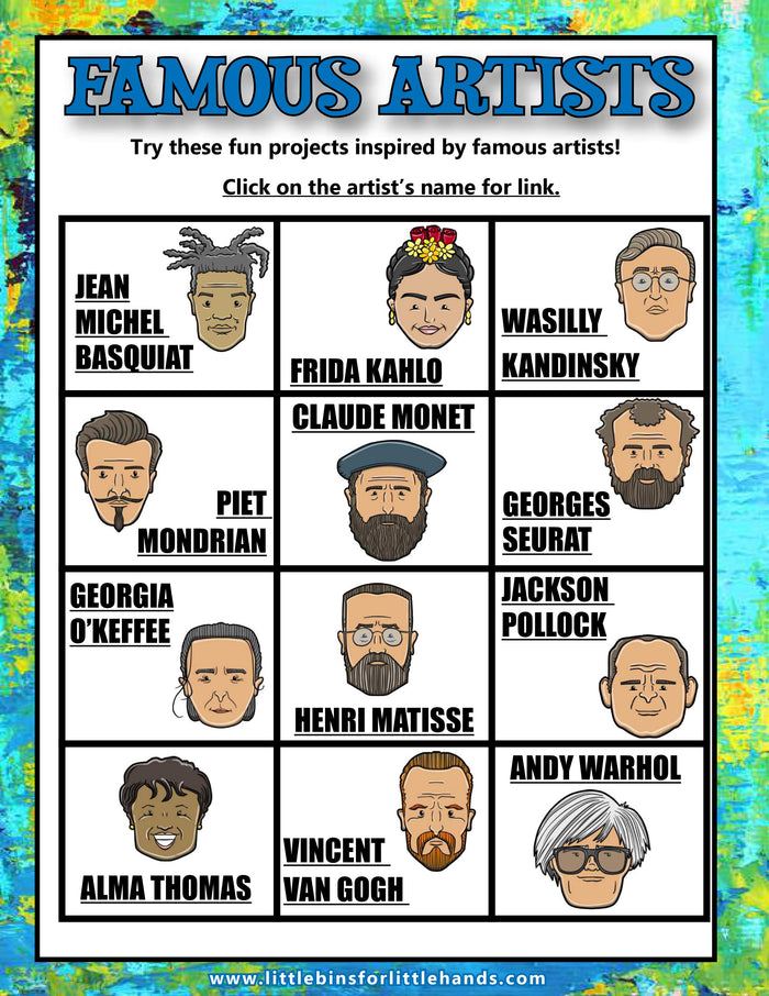 Artist Activity Challenge Pack