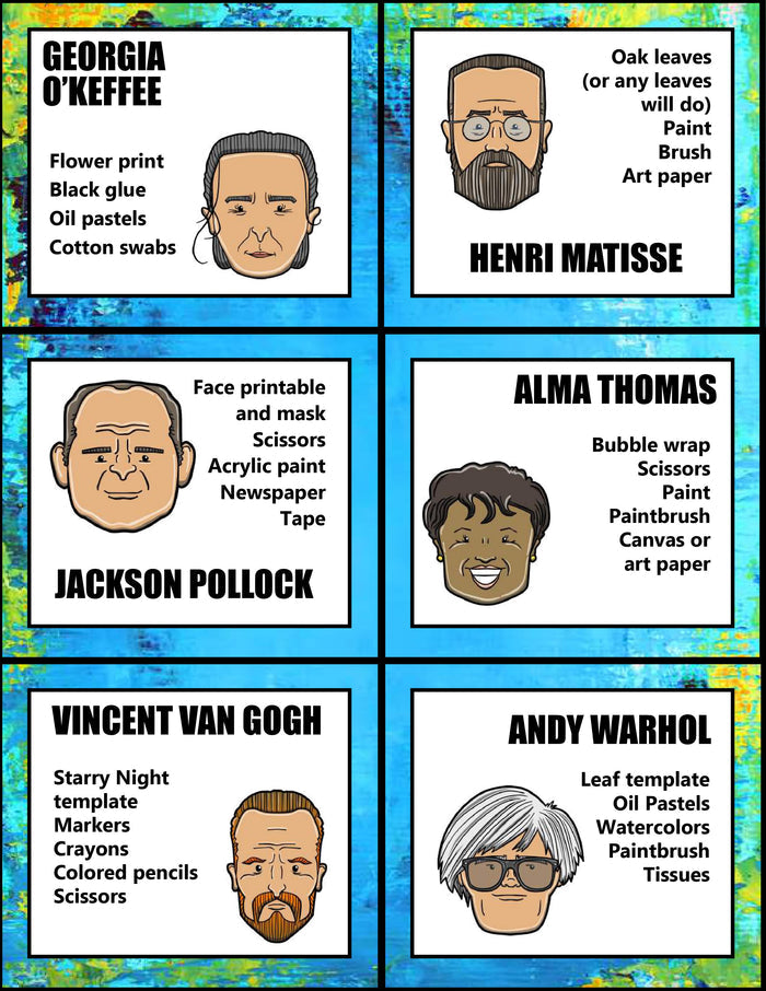 Artist Activity Challenge Pack