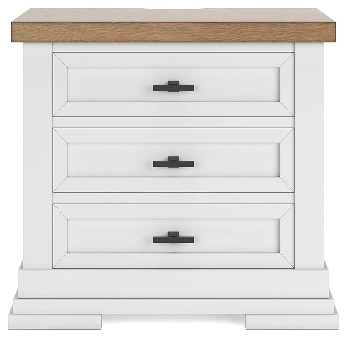 Ashbryn Three Drawer Night Stand