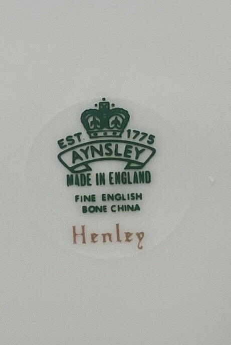 Aynsley Henley Bread Butter Plate 6 3/8" Green Backstamp1
