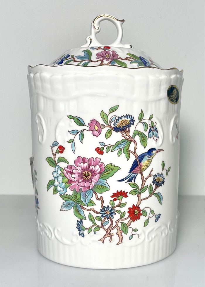Aynsley Pembroke Biscuit Barrel and Lid 7 3/4"0