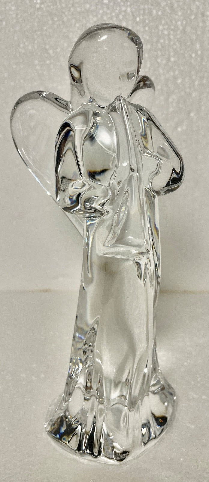Baccarat Baccarat Nativity Figurine Angel with Trumpet 6 1/4"0