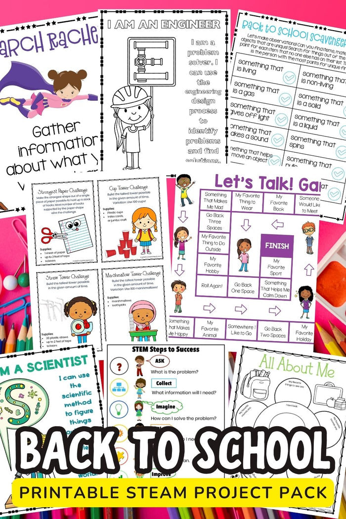 Back To School Activity Pack