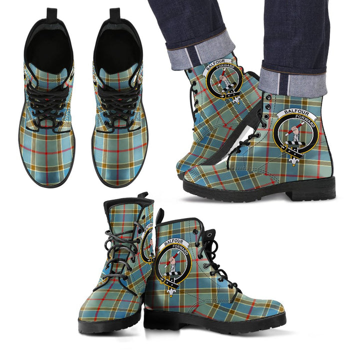 Balfour Blue Leather Boots Footwear Shoes
