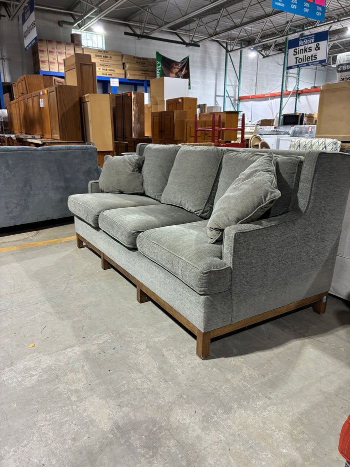Bassett Gray Upholstered Sofa