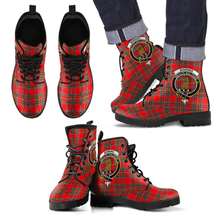 Binning Leather Boots Footwear Shoes