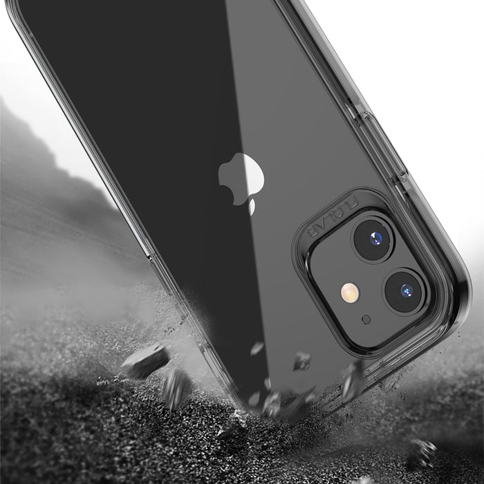 Black Clear for iPhone 12 Pro Cases TAFFYCA Series