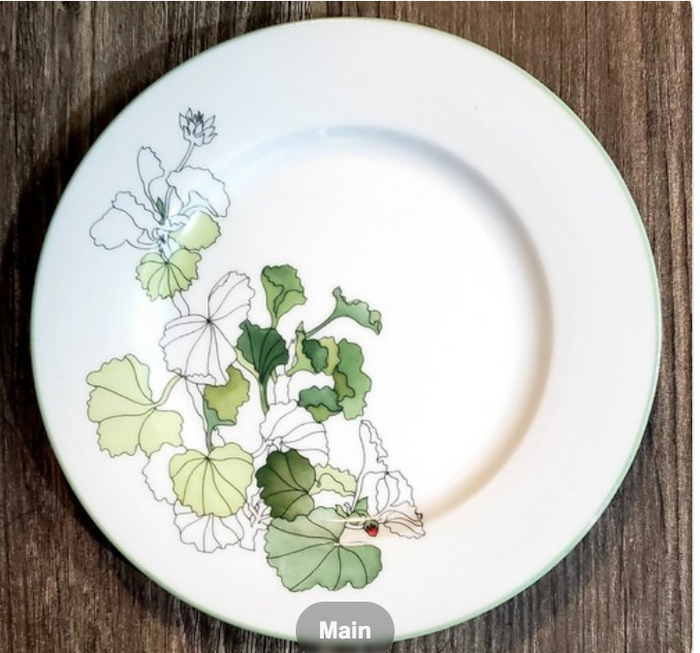 Block Spal Geranium Bread and Butter Plate 6 3/8"1
