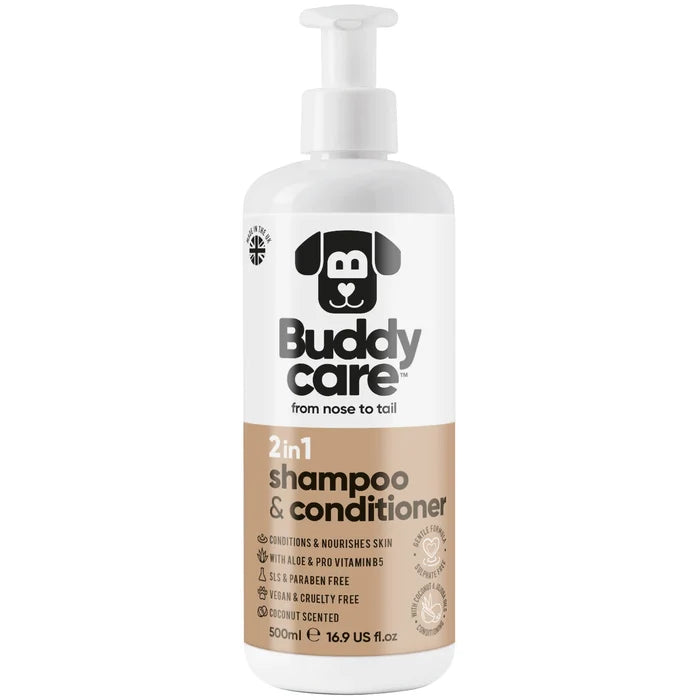 Buddycare 2-in-1 Shampoo & Conditioner - 500ml