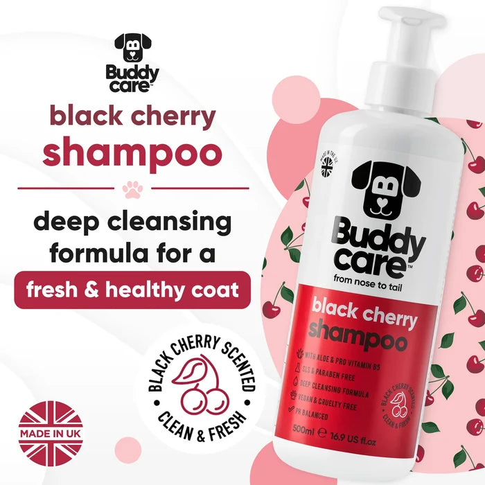 Buddycare Black Cherry Dog Shampoo - 500ml
