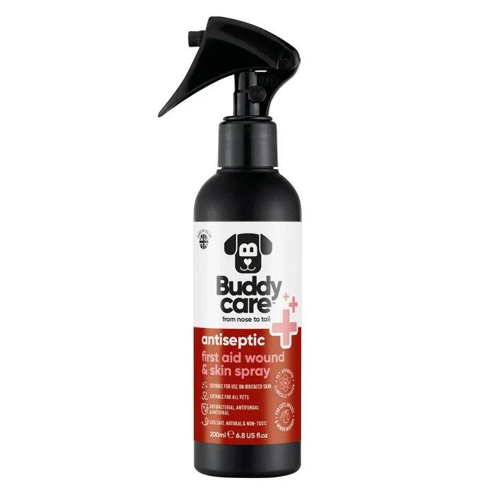 Buddycare Pet Antiseptic First Aid Wound & Skin Spray - 200ml