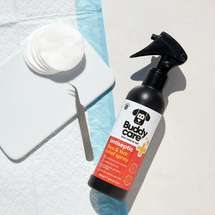 Buddycare Pet Antiseptic Flea & Tick Relief Spray - 200ml