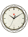 Bulova Frank Lloyd Wright Luxfer Prism Wall Clock - Bronze Frame - Sweep Seconds - C4834