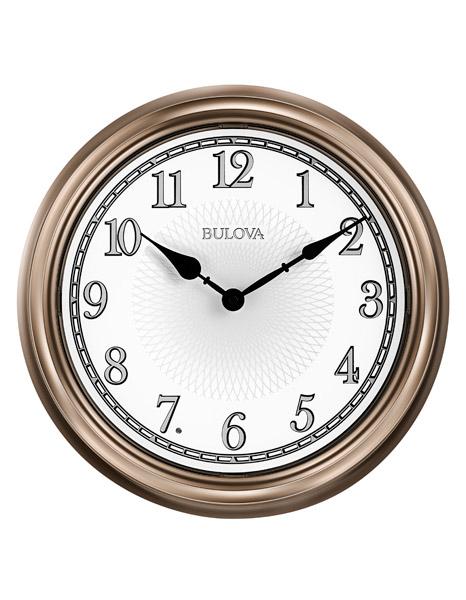 Bulova Light Time Day and Night, Indoor / Outdoor Wall Clock - Champagne Case - C4826