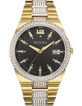 Bulova Mens Crystal Accented Watch - Two-Tone - Black Dial - Date Display - 98B235_1ea0f132-32d2-4885-ab68-38ae8b11df8d