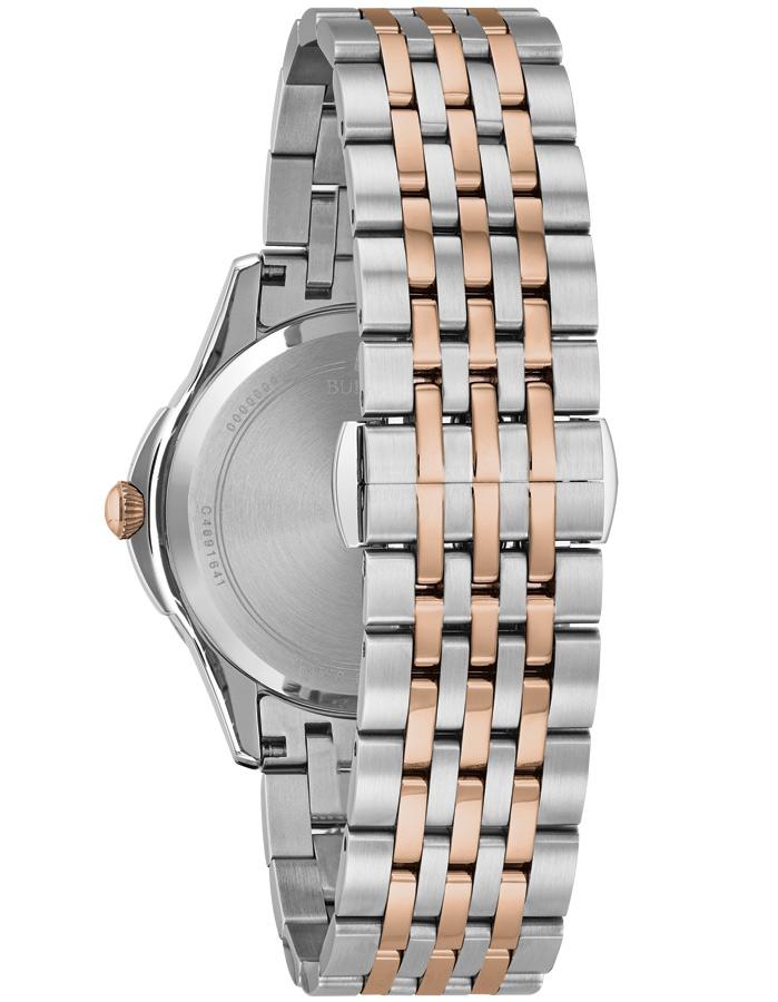 Bulova Womens Diamond Watch - White MOP Dial - Stainless - Two-Tone - Bracelet - 98P162B