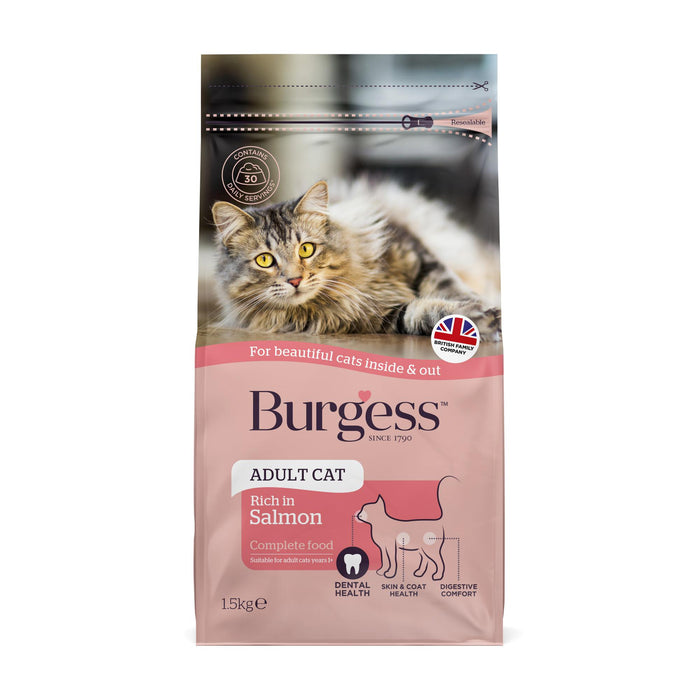 Burgess Adult Scottish Salmon Cat Food 1.5kg
