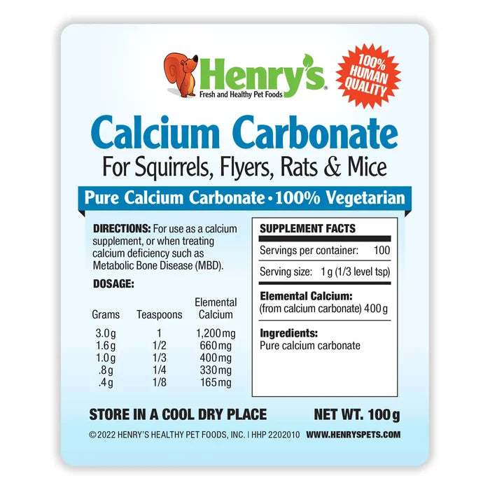 Calcium Carbonate Powder 100 g - for Calcium Deficiency