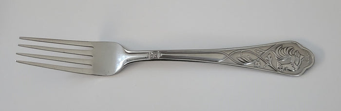 Cambridge Rooster Glossy Matte Fork 8 1/2" Stainless 18 0 Flatware0