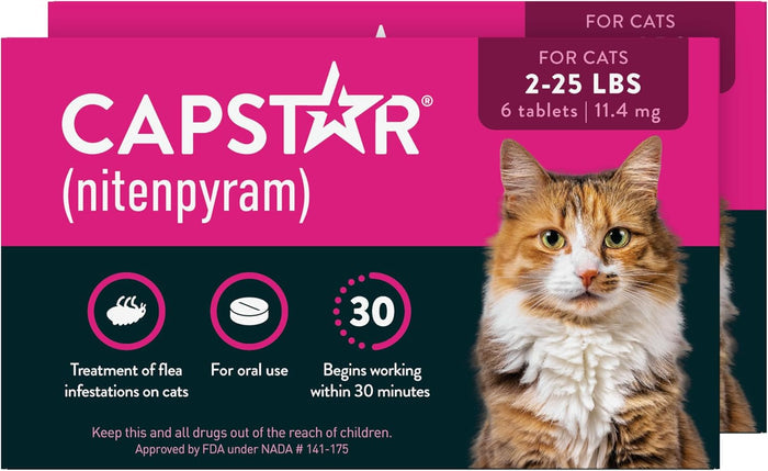 Capstar 11.4 mg Tablets - Kills Fleas and Maggots