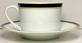Ceralene Blue Diplomat Cup and Saucer Set0