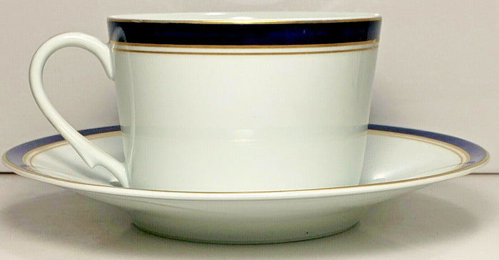 Ceralene Blue Diplomat Cup and Saucer Set0