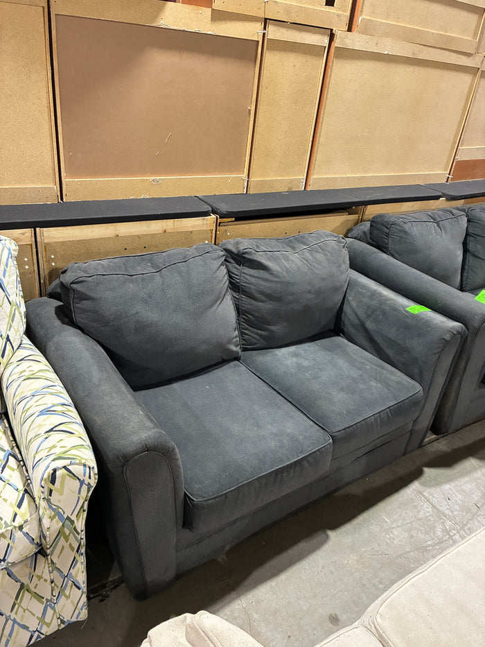 Charcoal Gray Loveseat