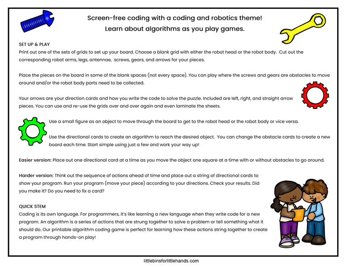 Classic Coding STEM Activity Pack