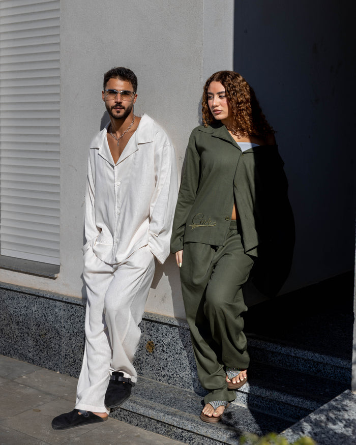 CNH Linen Set - Off-White