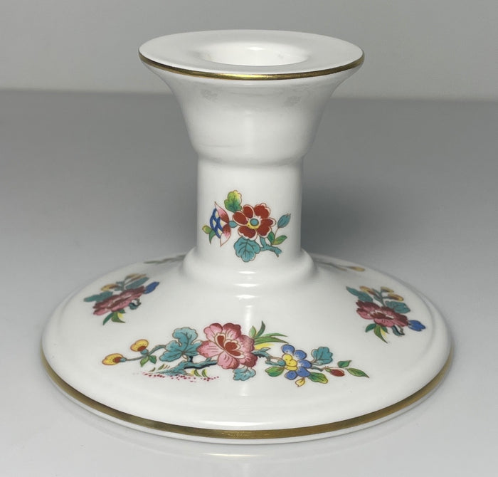 Coalport Ming Rose Candlestick 3" Round Base0