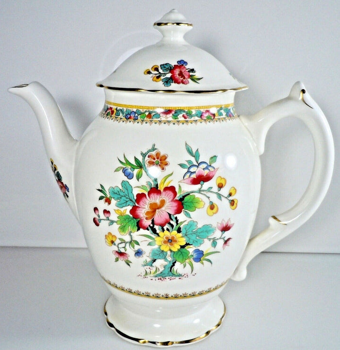 Coalport Ming Rose Coffee Pot and Lid 5 Cup0