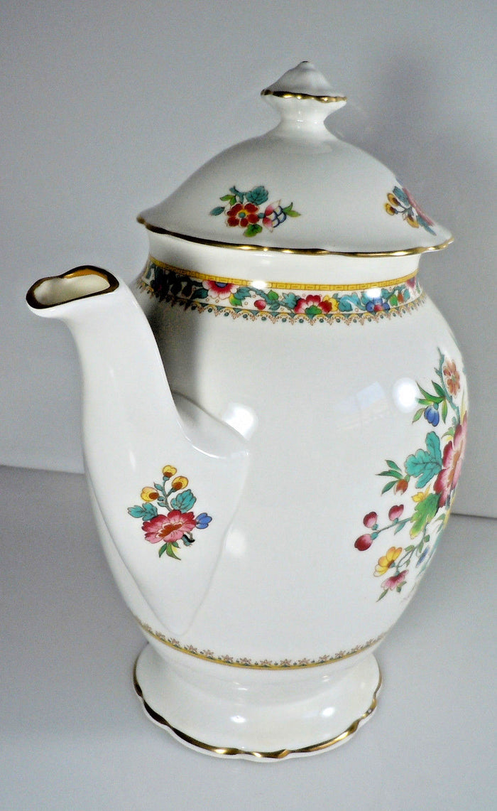 Coalport Ming Rose Coffee Pot and Lid 5 Cup1