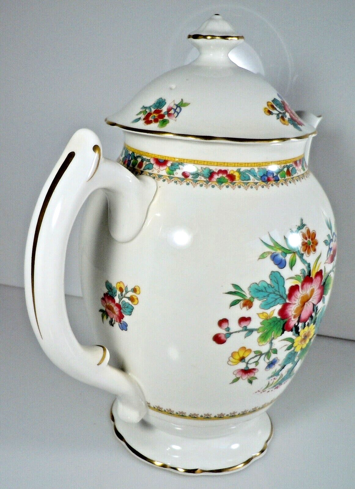 Coalport Ming Rose Coffee Pot and Lid 5 Cup2