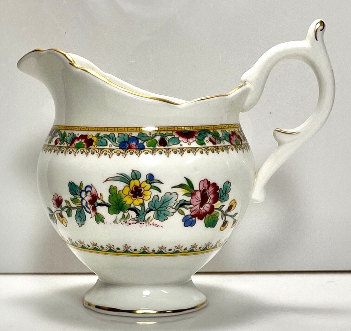 Coalport Ming Rose Creamer 7 Ounce Round 3 3/4"1