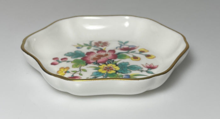 Coalport Ming Rose Hexagonal Tray 3 3/4"2